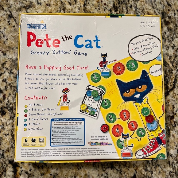 Pete the Cat Groovy Buttons Board Game Complete - Picture 3 of 5